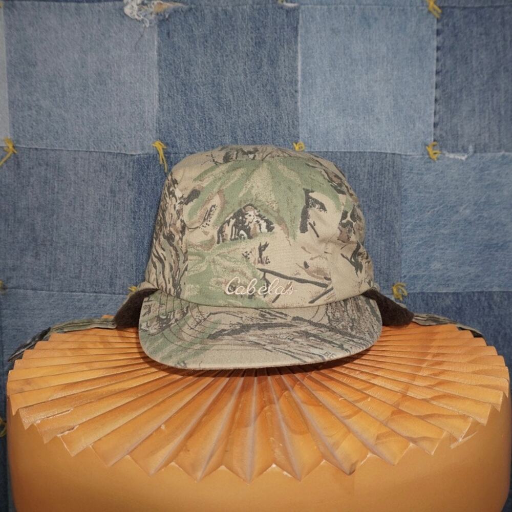 2XL - Cabela’s embroider Realtree camo hunt 90s trapper hat